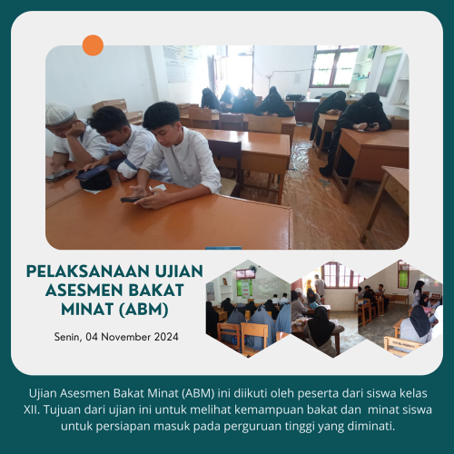 PELAKSANAAN ASESMEN BAKAT MINAT (ABM)