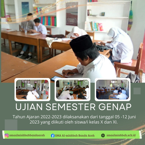UJIAN SEMESTER GENAP TAHUN PELAJARAN 2022/2023